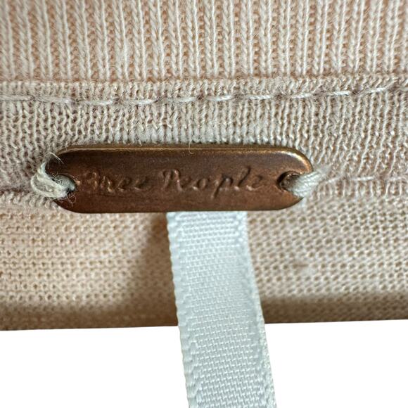 Free People As If Crochet Floral Short Sleeve Embroidered Lightweight Blouse L - Picture 9 of 12